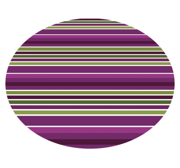 Green and purple striped vinyl rug - TenStickers