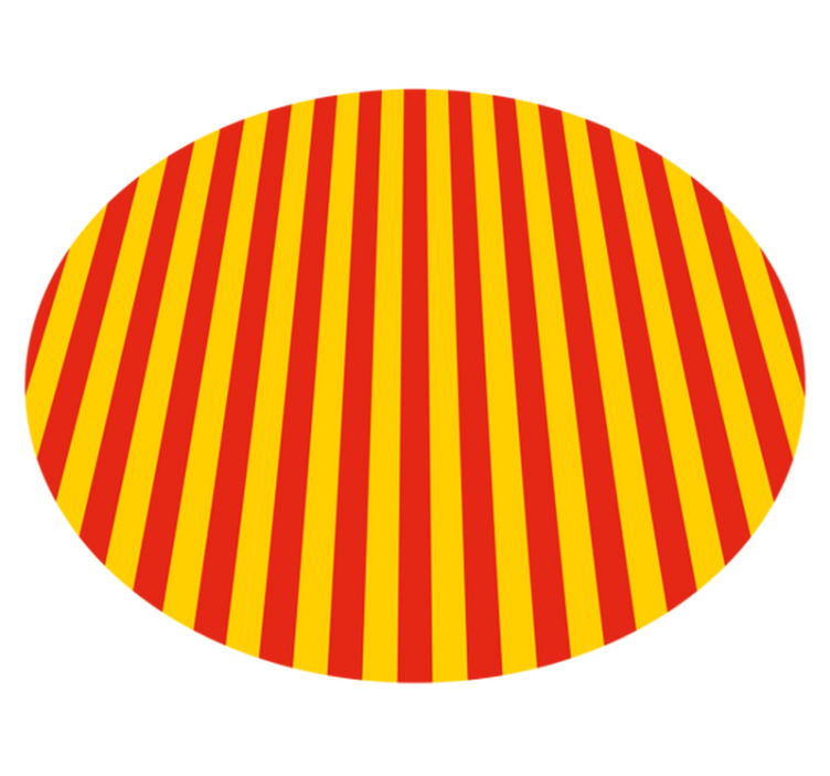 Striped vinyl rug in vibrant striped display - TenStickers