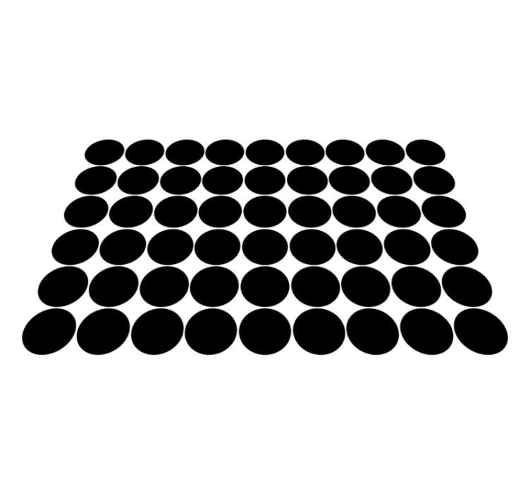 Black dots pattern geometric rugs - TenStickers