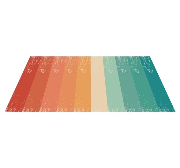 Colorful Striped Layers minimal vinyl rug - TenStickers
