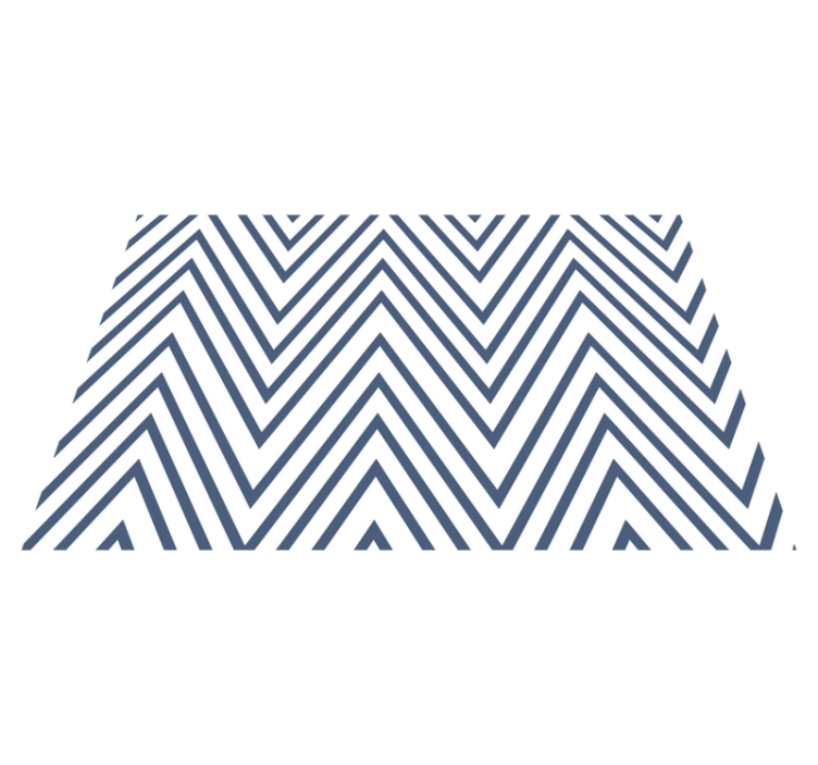 Bold Chevron Pattern geometric vinyl rug - TenStickers