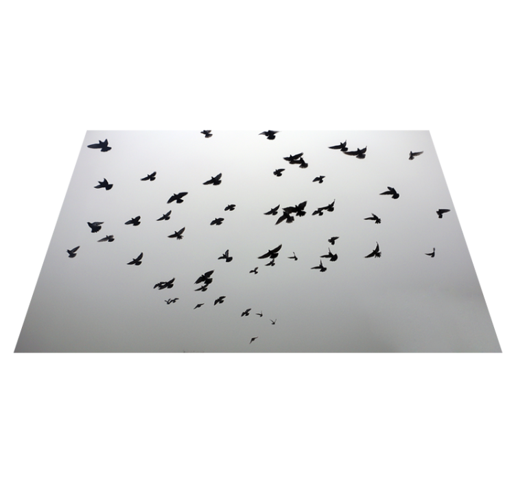 Flying Birds Pattern kids vinyl rug - TenStickers