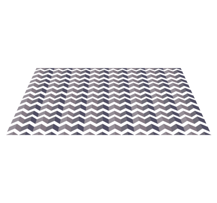 Chevron Pattern Elegance geometric vinyl rug - TenStickers