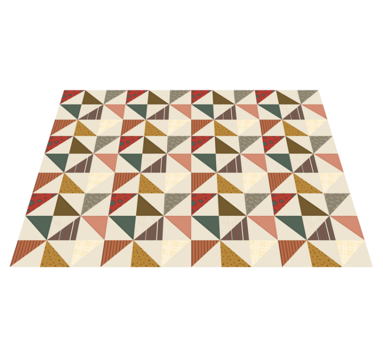 Eclectic Geometric Shapes geometric rug - TenStickers