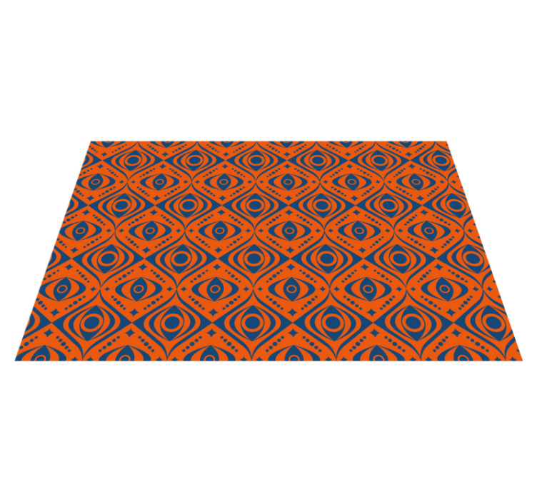 Geometric Eye Pattern geometric rug - TenStickers