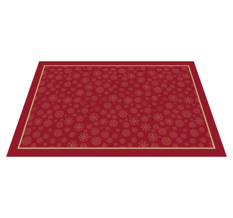 Festive Snowflake Pattern Christmas carpet runner - TenStickers