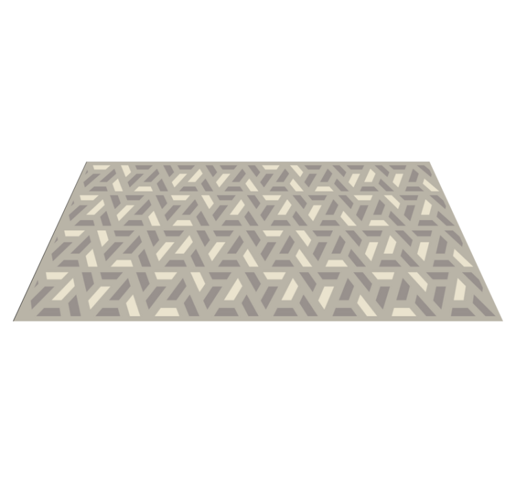Abstract Herringbone geometric rug - TenStickers