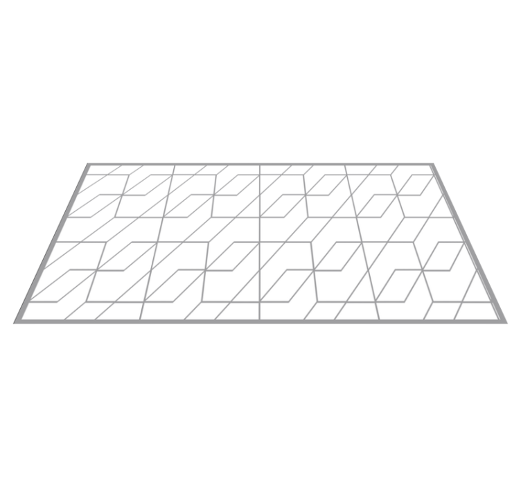 Geometric Zigzag Pattern geometric rug - TenStickers