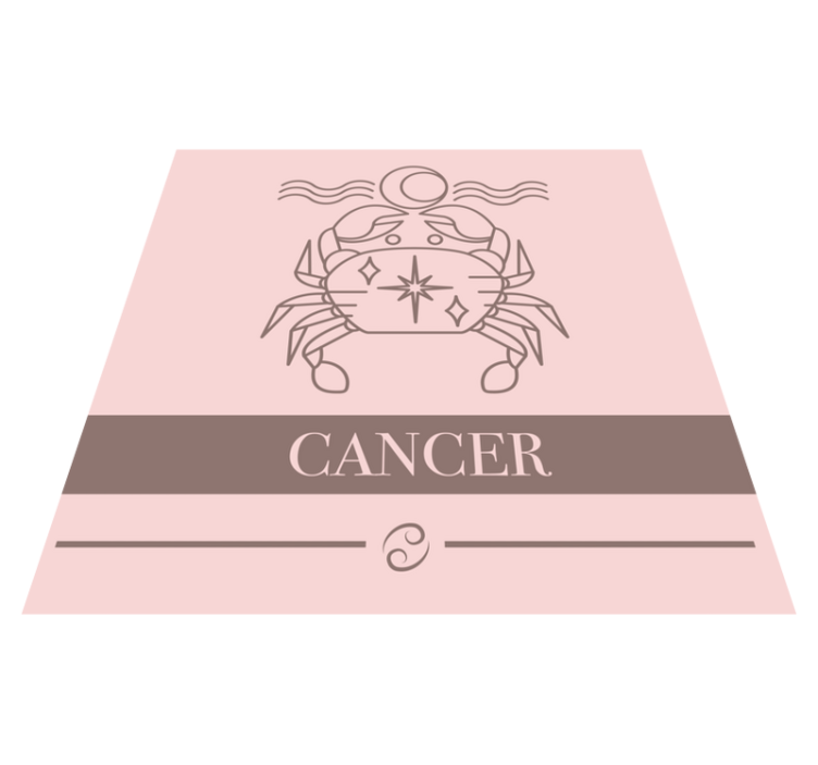 Cancer Zodiac Emblem custom rug - TenStickers