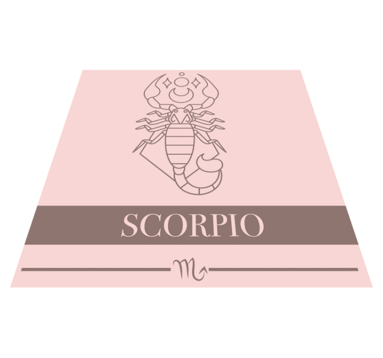 Scorpio Zodiac custom rug - TenStickers