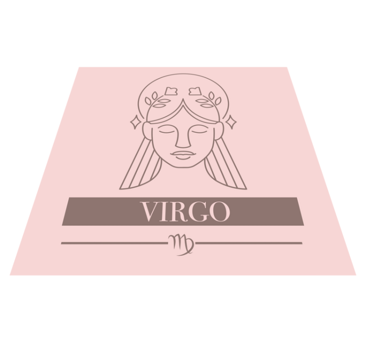 Virgo Zodiac Symbol custom rug - TenStickers