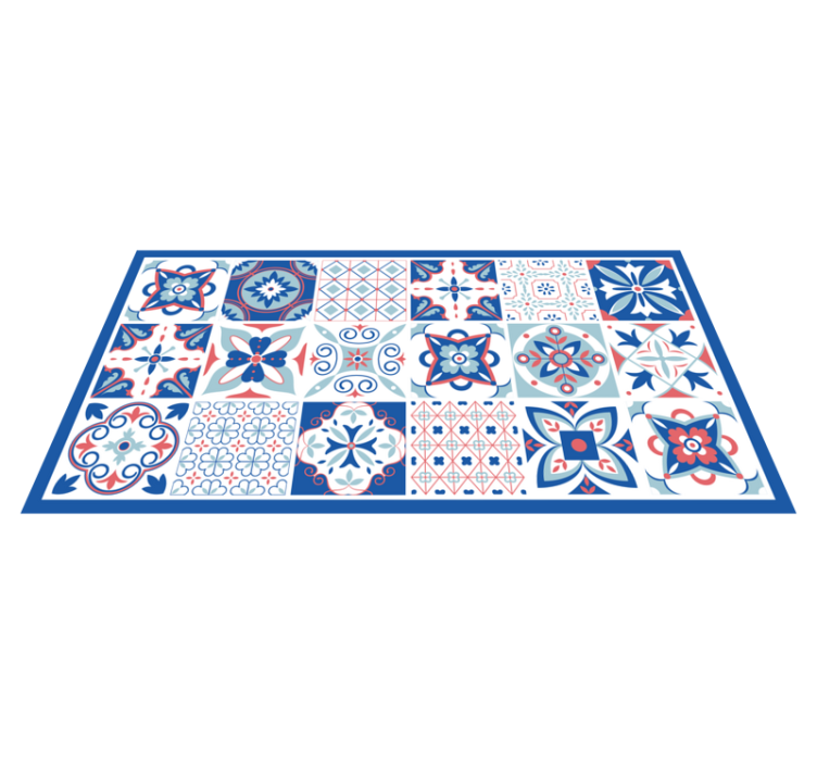 Ornamental Tiles tile carpet - TenStickers