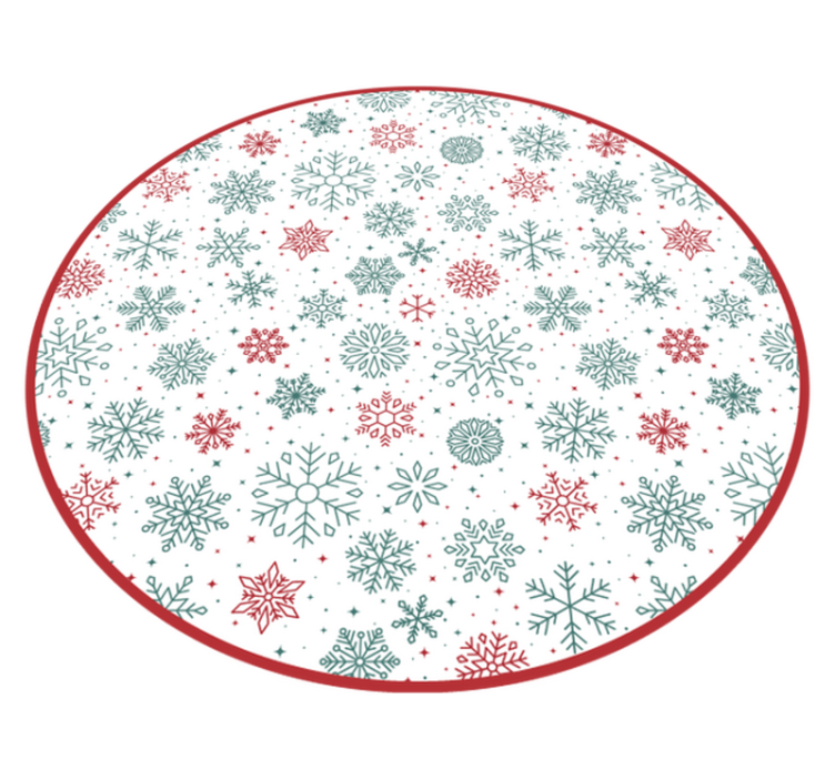 Snowflake Roundel Christmas carpet runner - TenStickers