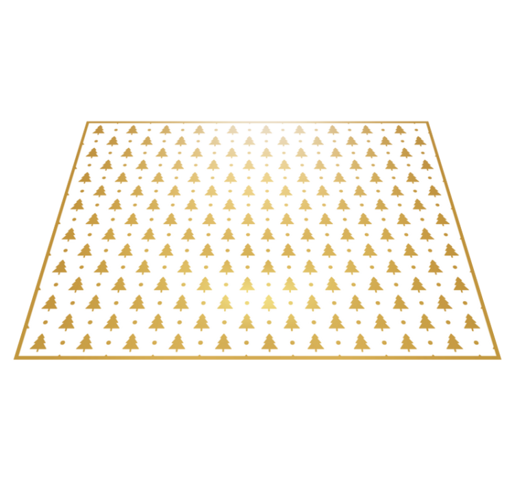 Festive Tree Pattern Christmas carpet runner - TenStickers