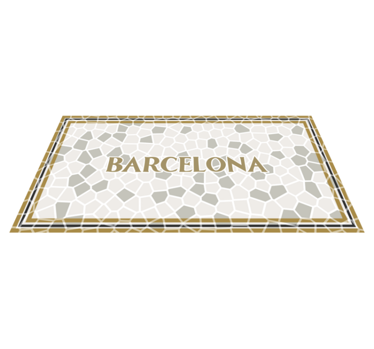 Barcelona Geometric Pattern mosaic floor tiles - TenStickers