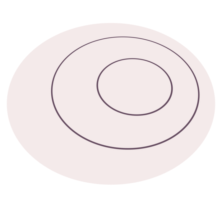 Minimalist Circular Design minimalist rug - TenStickers