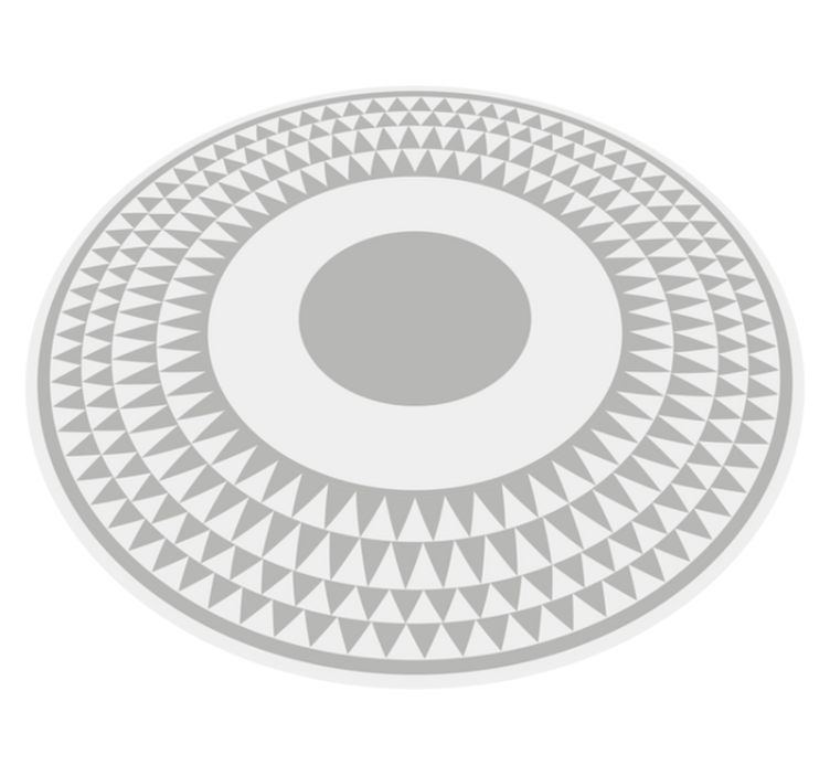Concentric Circles Pattern geometric vinyl rug - TenStickers
