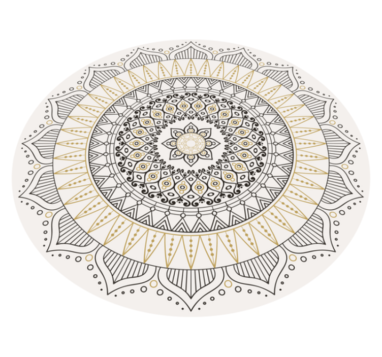 Mandala Centerpiece mandala vinyl rug - TenStickers