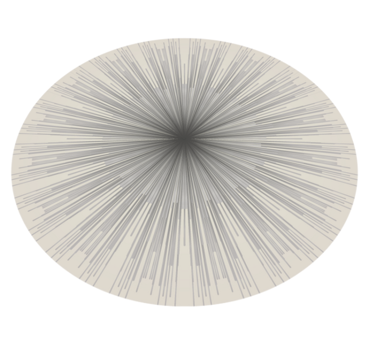 Geometric Burst Circular Design minimalist rug - TenStickers