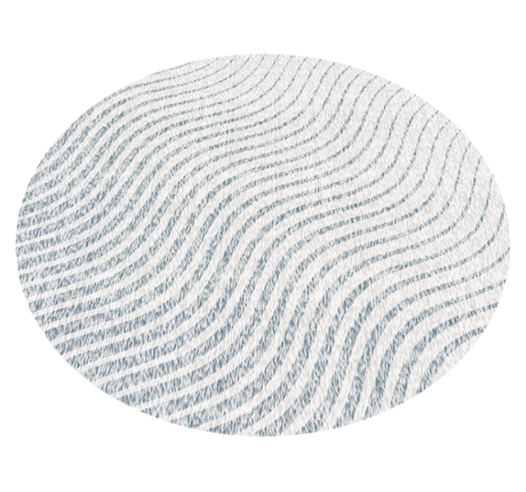 Soft wave patterns living room vinyl rug - TenStickers