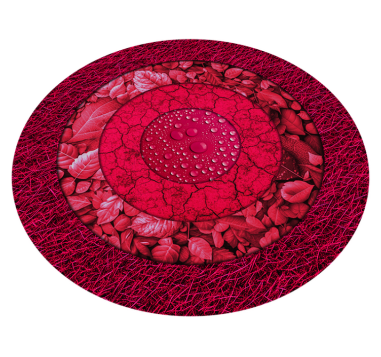 Texturierte Kreise living room rug - TenStickers