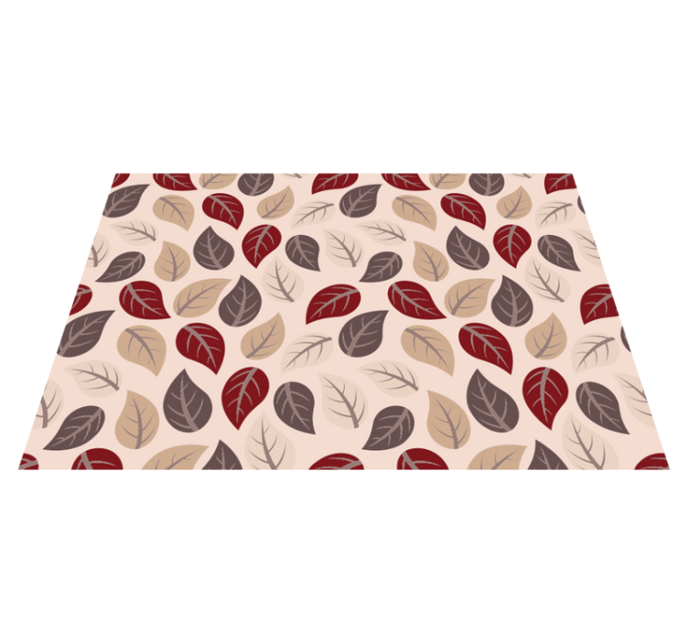 autumn leaf pattern floral rug - TenStickers