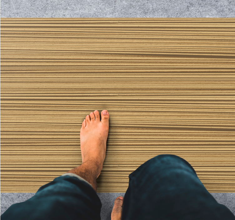 Textured Striped Pattern textured vinyl rug - TenStickers