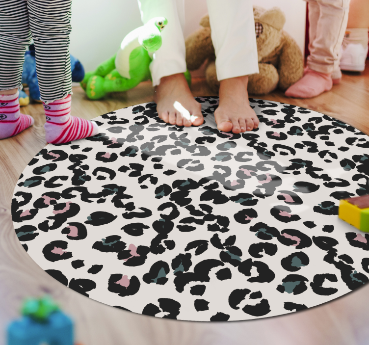 Leopard Spot Pattern animal print vinyl rug - TenStickers