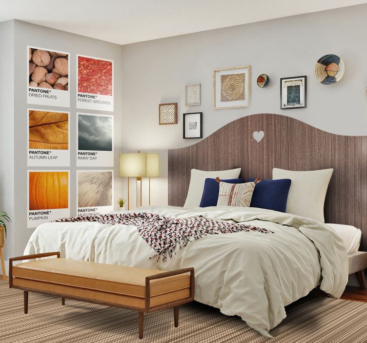 Textured Neutral Weave bathroom vinyl rug - TenStickers