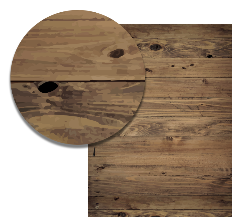 worn wood effect vinyl rug - TenStickers