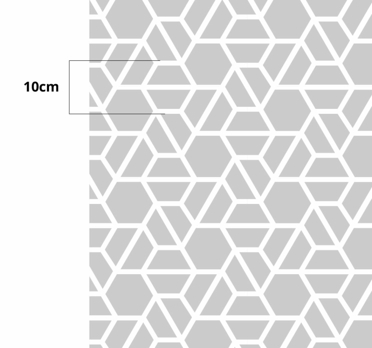Geometric Lattice Design geometric vinyl rug - TenStickers
