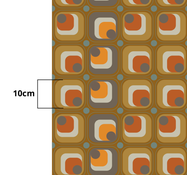 Retro Color Blocks vintage vinyl rug - TenStickers