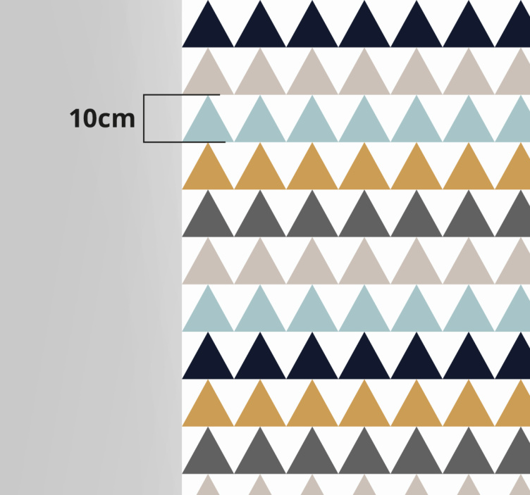 Sober nordic triangles vinyl rug - TenStickers