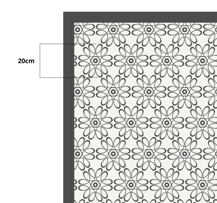 Plant and sheet modern rug - TenStickers