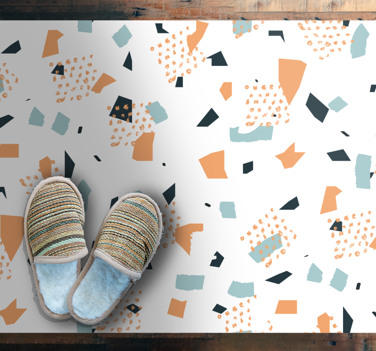 Abstract Shapes Concept geometric vinyl rug - TenStickers