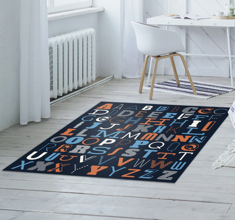 Alphabet Learning alphabet vinyl rug - TenStickers