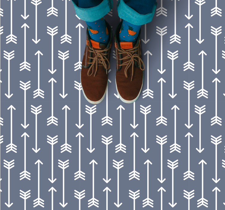 Arrow Patterns striped runner rug - TenStickers