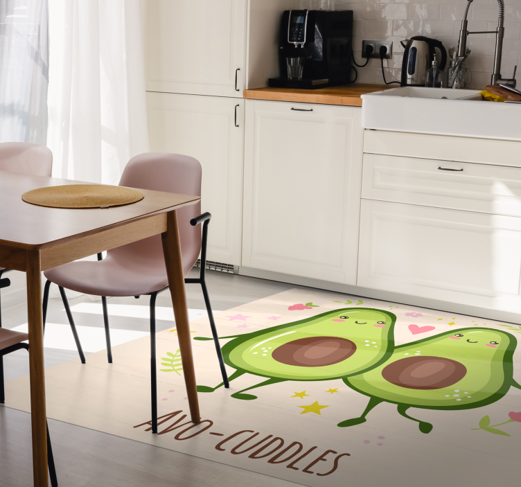 Avo-cuddles custom vinyl rug - TenStickers