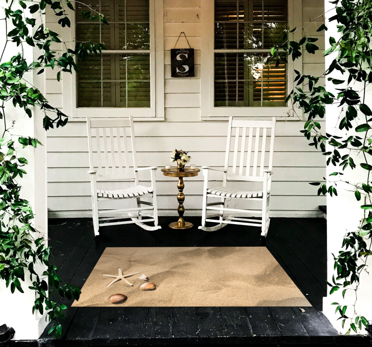 Beachfront Elegance outdoor vinyl rug - TenStickers