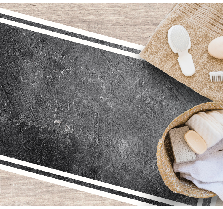 Black earthy effect textured vinyl rug - TenStickers