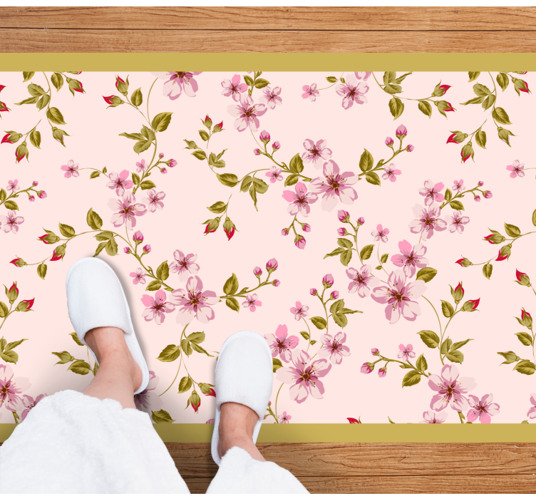 Floral Blossom Arrangement floral vinyl rug - TenStickers