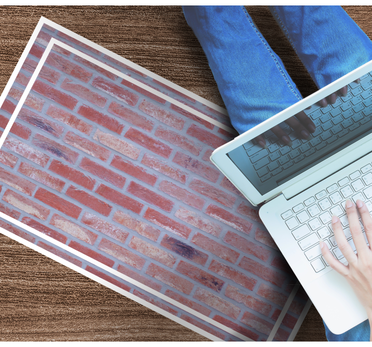 Brick Pattern stone effect vinyl rug - TenStickers