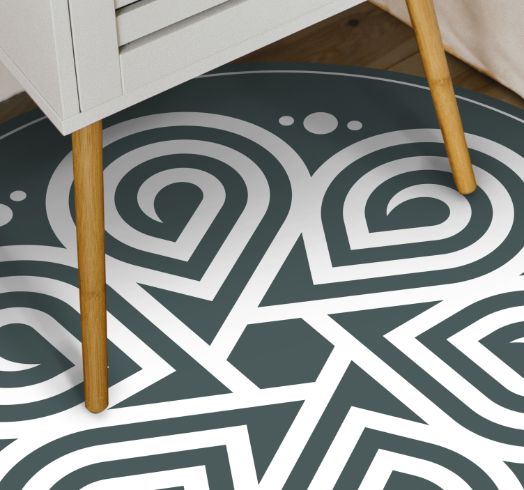 Celtic Mandala mandala vinyl rug - TenStickers