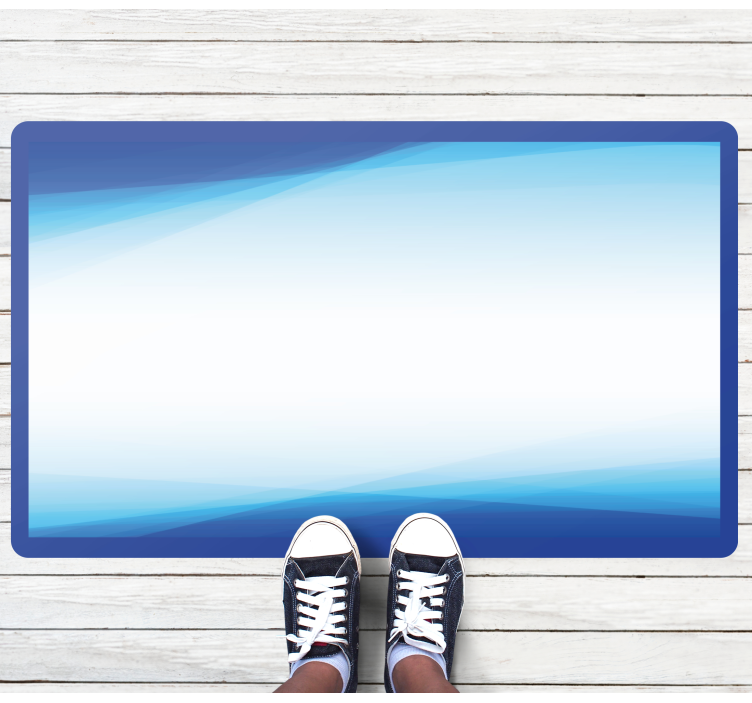 Cool Gradient Blend minimal vinyl rug - TenStickers