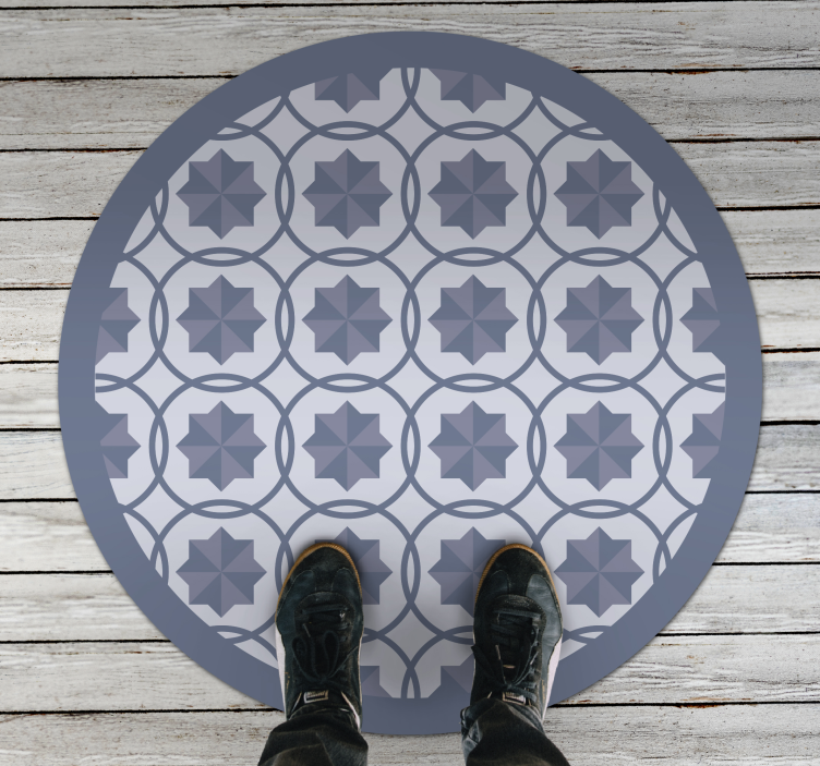 Crossed Circles modern rug - TenStickers