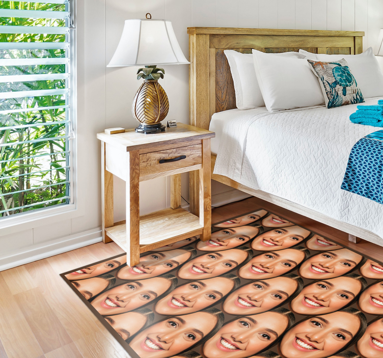 Image pattern custom vinyl rug - TenStickers