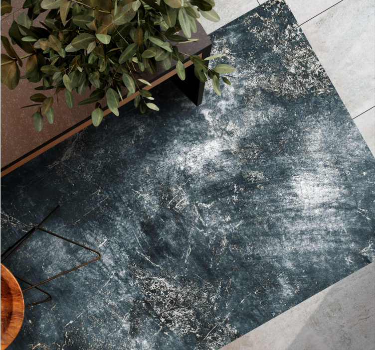 Dark texture imitation marble vinyl rug - TenStickers