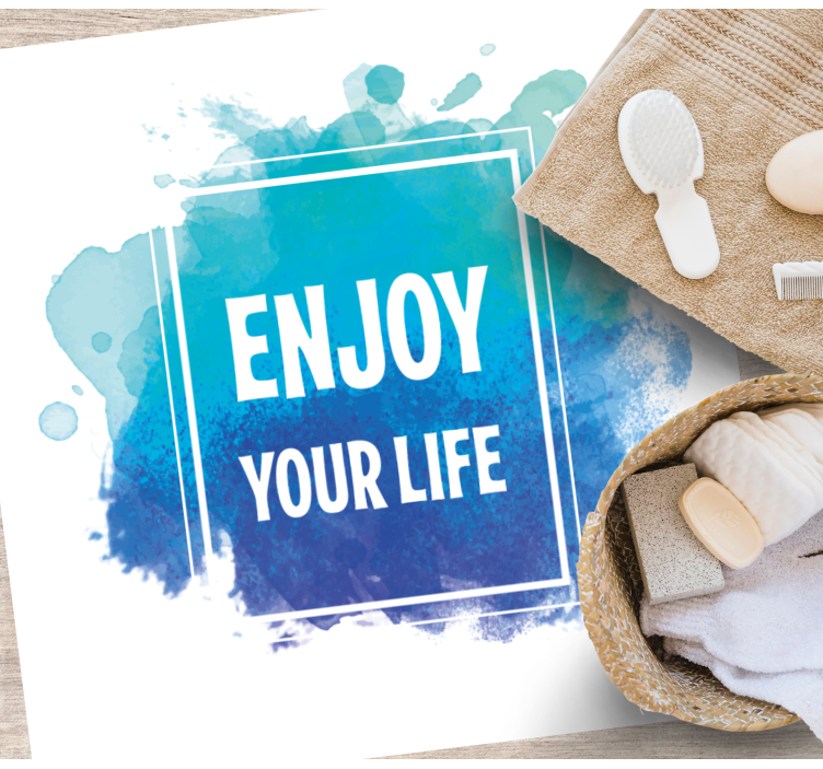 Enjoy your life custom rug - TenStickers