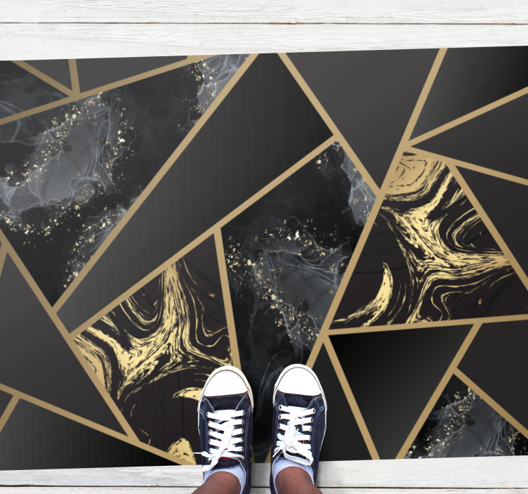 Geometric Marble Fusion geometric rugs - TenStickers