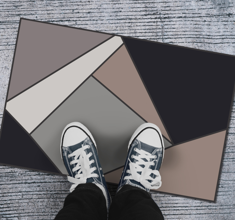 Geometric Shapes Vinyl geometric vinyl rug - TenStickers